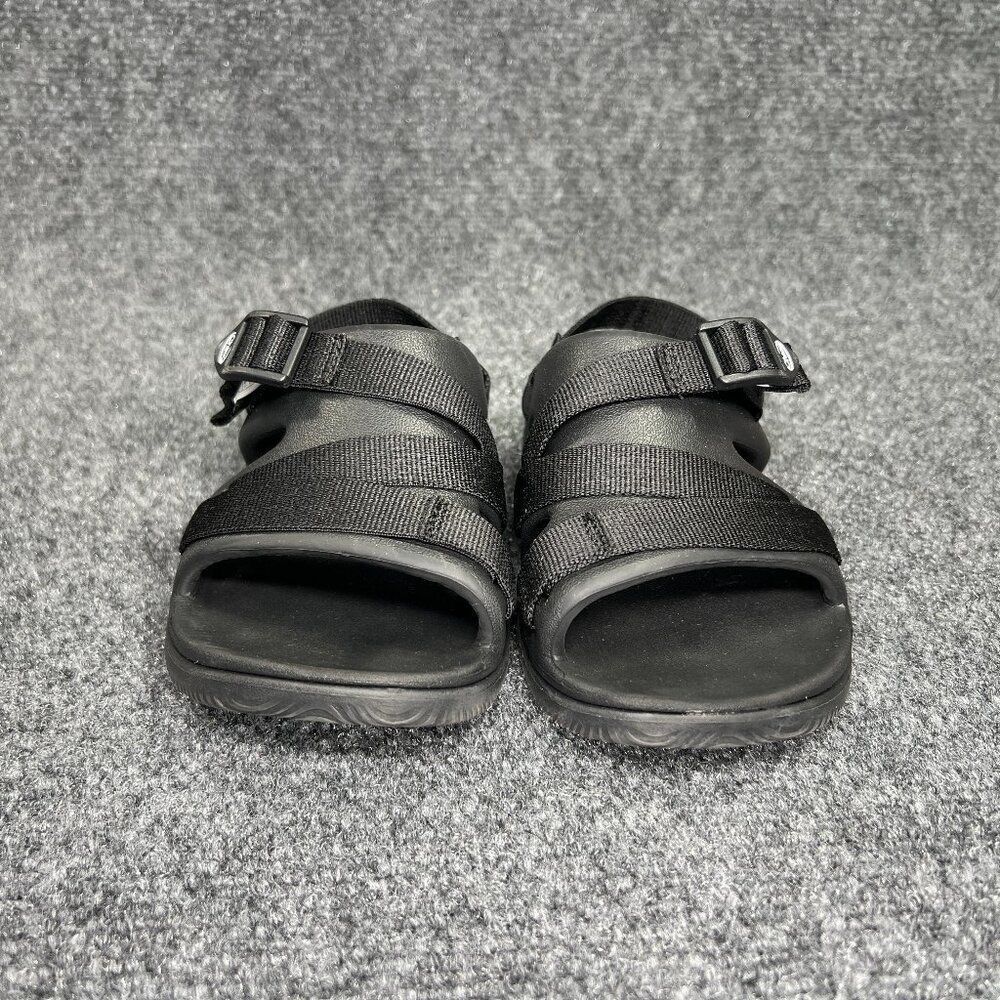 Chaco Chillos Sport Straps Sandals Youth Size 1 Black Athletic Outdoor Flip Flop - Picture 2 of 12